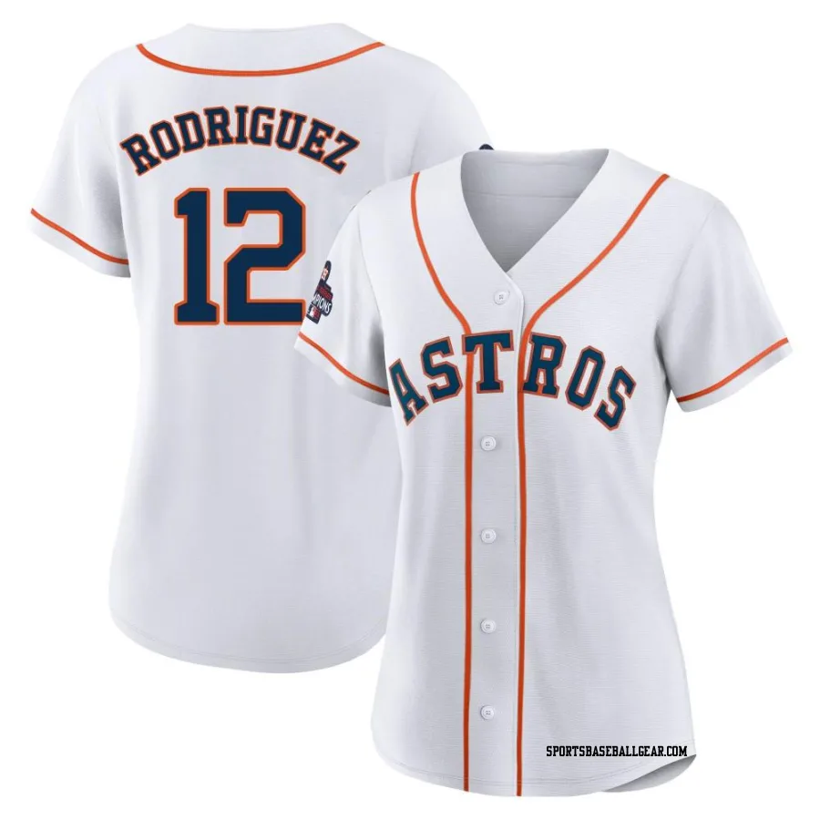 Ivan Rodriguez Women's Houston Astros White Authentic 2022 World Series Champions Home Jersey