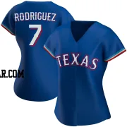 Ivan Rodriguez Women's Texas Rangers Royal Authentic Alternate Jersey