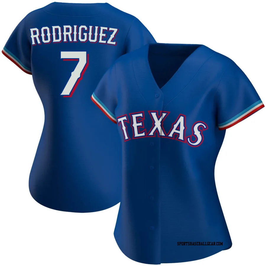 Ivan Rodriguez Women's Texas Rangers Royal Authentic Alternate Jersey