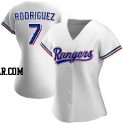 Ivan Rodriguez Women's Texas Rangers White Authentic Home Jersey