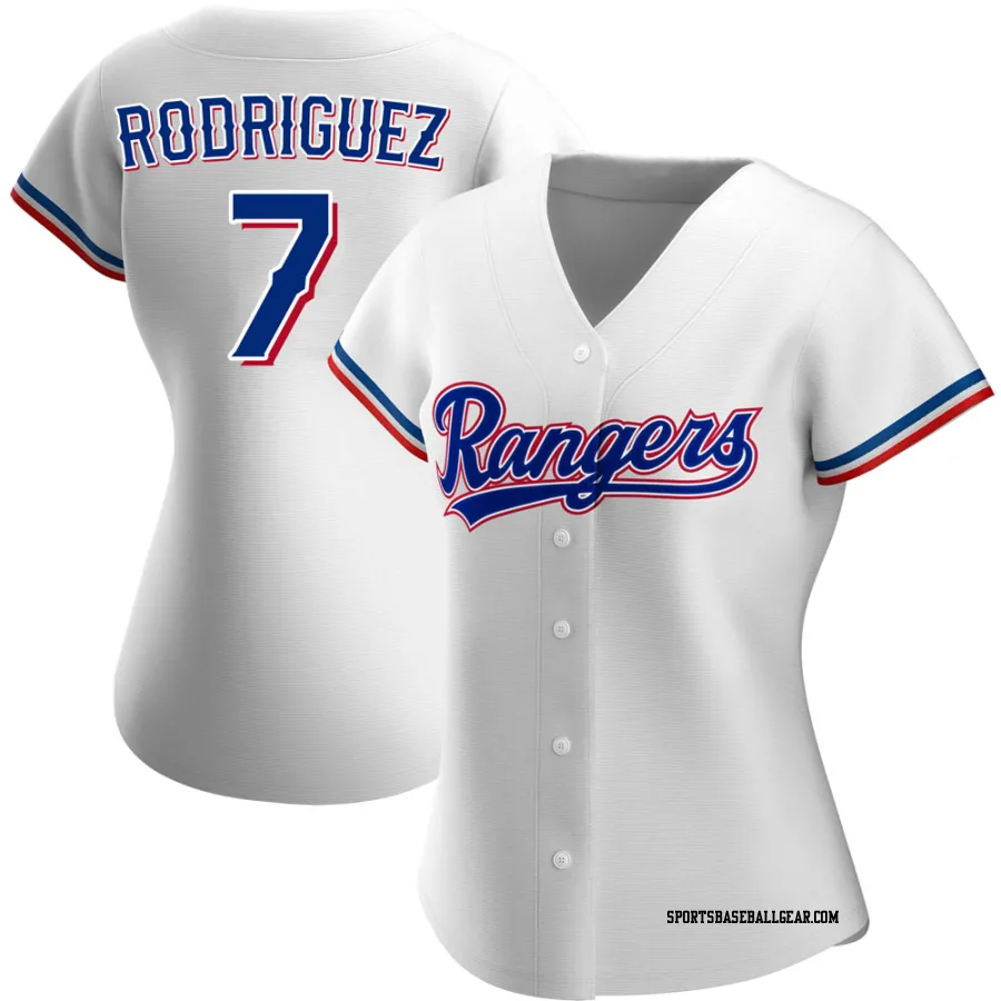 Ivan Rodriguez Women's Texas Rangers White Authentic Home Jersey