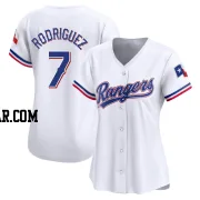 Ivan Rodriguez Women's Texas Rangers White Limited Home Jersey