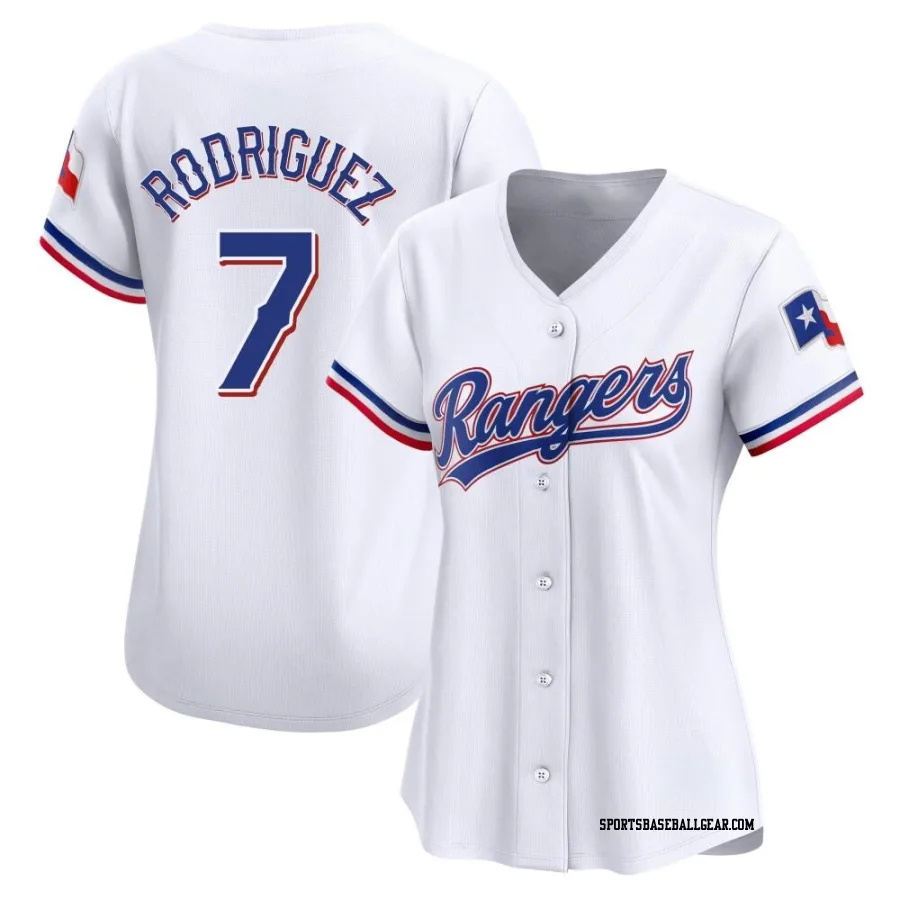 Ivan Rodriguez Women's Texas Rangers White Limited Home Jersey