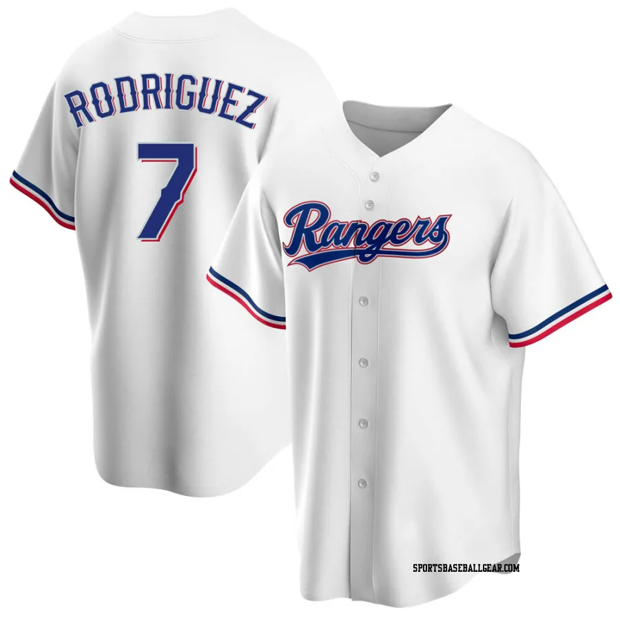 Ivan Rodriguez Youth Texas Rangers White Replica Home Jersey