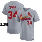 J.A. Happ Men's St. Louis Cardinals Gray Elite Road Jersey