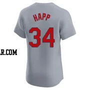 J.A. Happ Men's St. Louis Cardinals Gray Elite Road Jersey