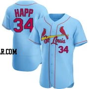 J.A. Happ Men's St. Louis Cardinals Light Blue Authentic Alternate Jersey