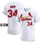 J.A. Happ Men's St. Louis Cardinals White Elite Home Jersey