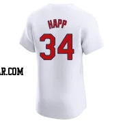 J.A. Happ Men's St. Louis Cardinals White Elite Home Jersey