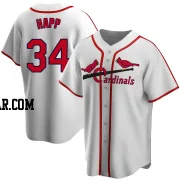 J.A. Happ Men's St. Louis Cardinals White Home Cooperstown Collection Jersey