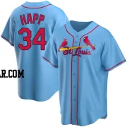 J.A. Happ Youth St. Louis Cardinals Light Blue Replica Alternate Jersey