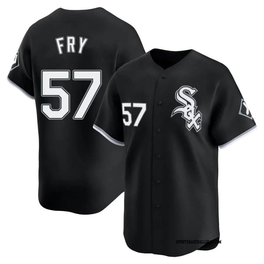 Jace Fry Men's Chicago White Sox Black Limited Alternate Jersey