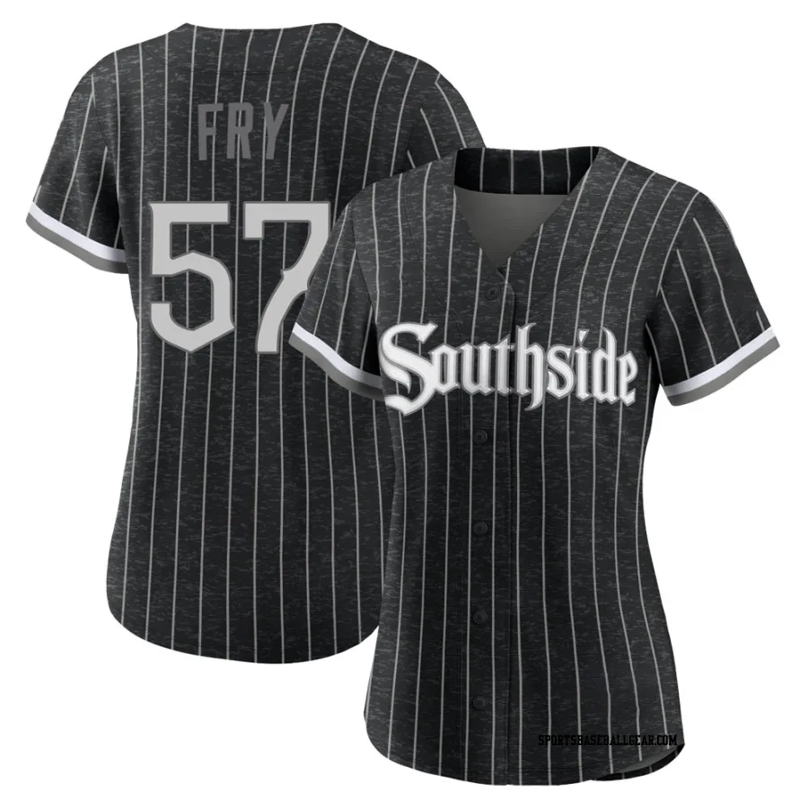 Jace Fry Women's Chicago White Sox Black Authentic 2021 City Connect Jersey