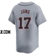 Jace Jung Men's Detroit Tigers Gray Limited Road Jersey