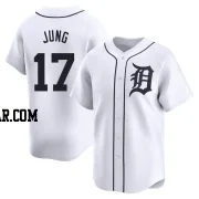 Jace Jung Men's Detroit Tigers White Limited Home Jersey