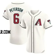 Jace Peterson Men's Arizona Diamondbacks Cream Elite Home Patch Jersey