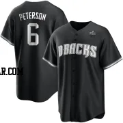 Jace Peterson Men's Arizona Diamondbacks White Replica Black 2023 World Series Jersey