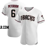 Jace Peterson Men's Arizona Diamondbacks White/Crimson Authentic Home Jersey