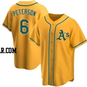 Jace Peterson Men's Oakland Athletics Gold Replica Alternate Jersey