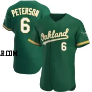 Jace Peterson Men's Oakland Athletics Green Authentic Kelly Alternate Jersey