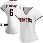 Jace Peterson Women's Arizona Diamondbacks White Authentic Home Jersey