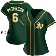 Jace Peterson Women's Oakland Athletics Green Authentic Alternate Jersey