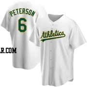 Jace Peterson Youth Oakland Athletics White Replica Home Jersey