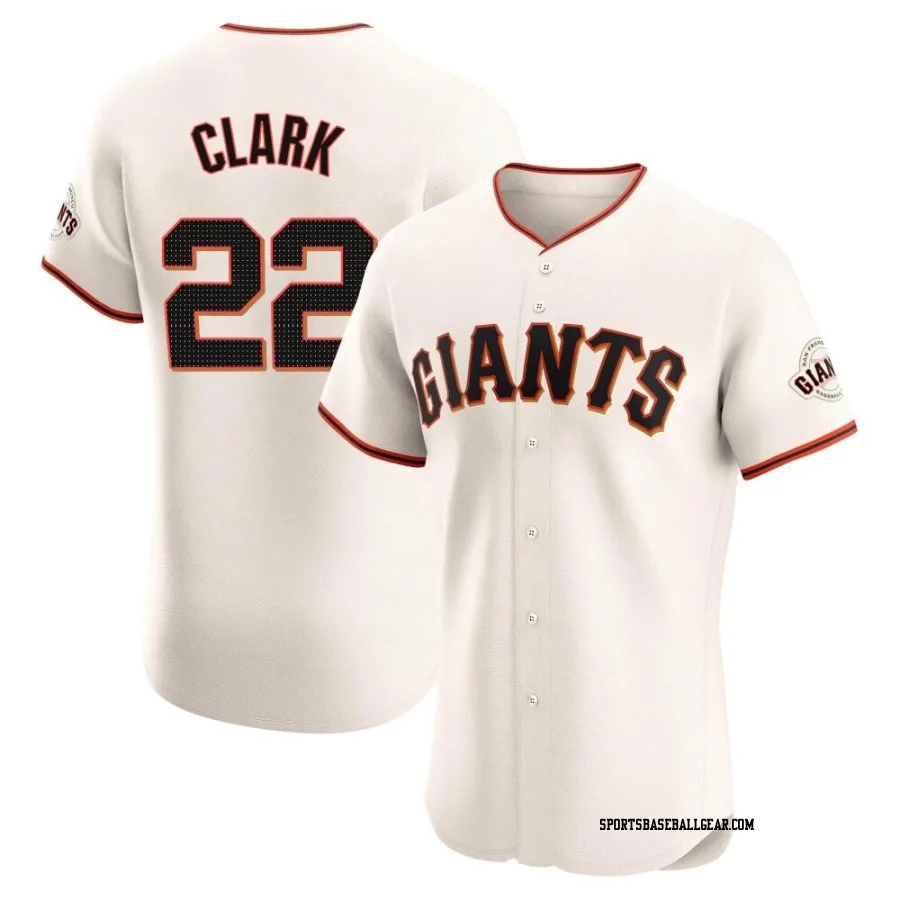 Jack Clark Men's San Francisco Giants Cream Elite Home Jersey