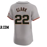 Jack Clark Men's San Francisco Giants Gray Elite Road Jersey