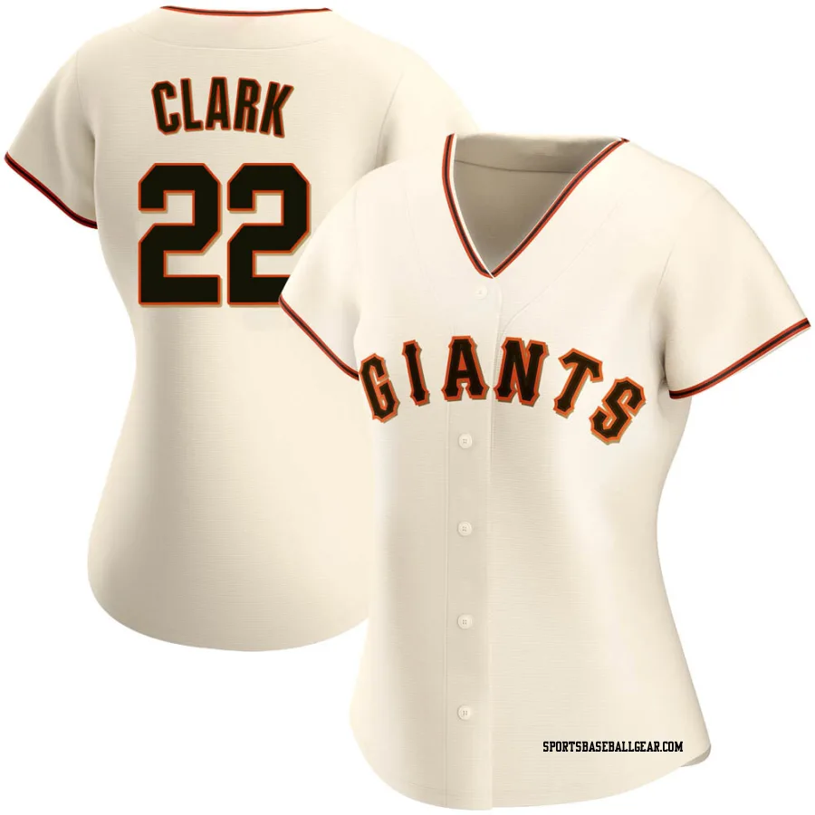 Jack Clark Women's San Francisco Giants Cream Authentic Home Jersey