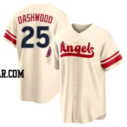 Jack Dashwood Men's Los Angeles Angels Cream Replica 2022 City Connect Jersey