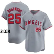 Jack Dashwood Men's Los Angeles Angels Gray Limited Away Jersey