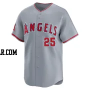 Jack Dashwood Men's Los Angeles Angels Gray Limited Away Jersey