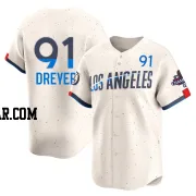 Jack Dreyer Men's Los Angeles Dodgers Cream Limited 2024 City Connect World Series Champions Jersey