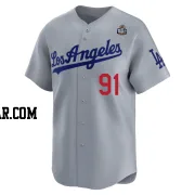 Jack Dreyer Men's Los Angeles Dodgers Gray Limited Away 2024 World Series Jersey