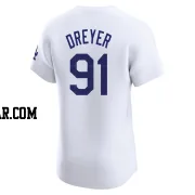 Jack Dreyer Men's Los Angeles Dodgers White Elite Home 2024 World Series Jersey