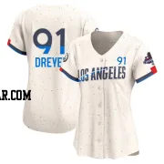 Jack Dreyer Women's Los Angeles Dodgers Cream Limited 2024 City Connect World Series Champions Jersey