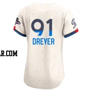 Jack Dreyer Women's Los Angeles Dodgers Cream Limited 2024 City Connect World Series Champions Jersey