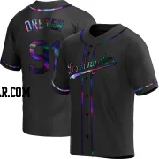 Jack Dreyer Youth Los Angeles Dodgers Black Holographic Replica Alternate Jersey