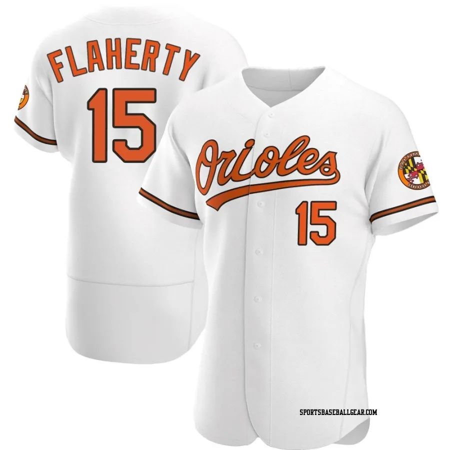 Jack Flaherty Men's Baltimore Orioles White Authentic Home Jersey