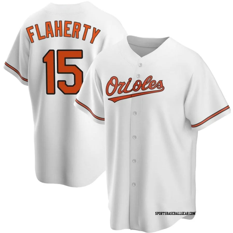 Jack Flaherty Men's Baltimore Orioles White Replica Home Jersey