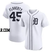 Jack Flaherty Men's Detroit Tigers White Elite Home Jersey