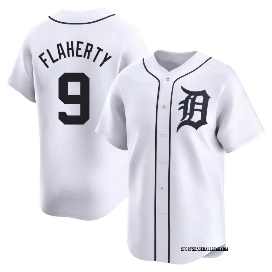 Jack Flaherty Men's Detroit Tigers White Limited Home Jersey