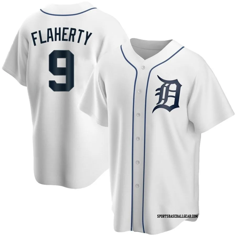 Jack Flaherty Men's Detroit Tigers White Replica Home Jersey