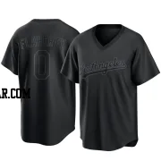 Jack Flaherty Men's Los Angeles Dodgers Black Replica Pitch Fashion Jersey