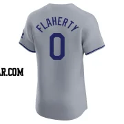 Jack Flaherty Men's Los Angeles Dodgers Gray Elite Road Jersey