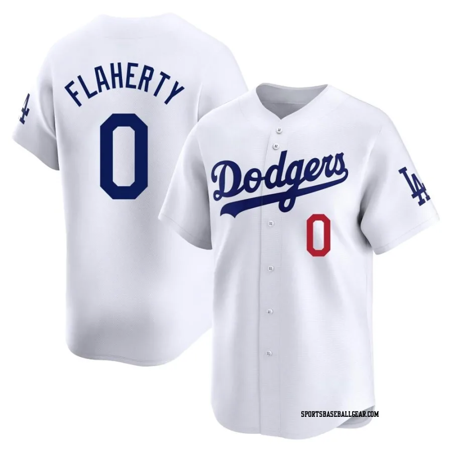 Jack Flaherty Men's Los Angeles Dodgers White Limited Home Jersey