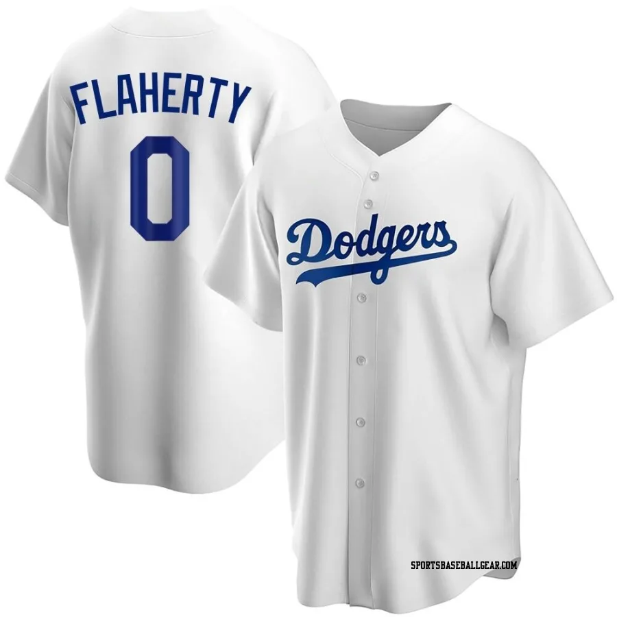 Jack Flaherty Men's Los Angeles Dodgers White Replica Home Jersey