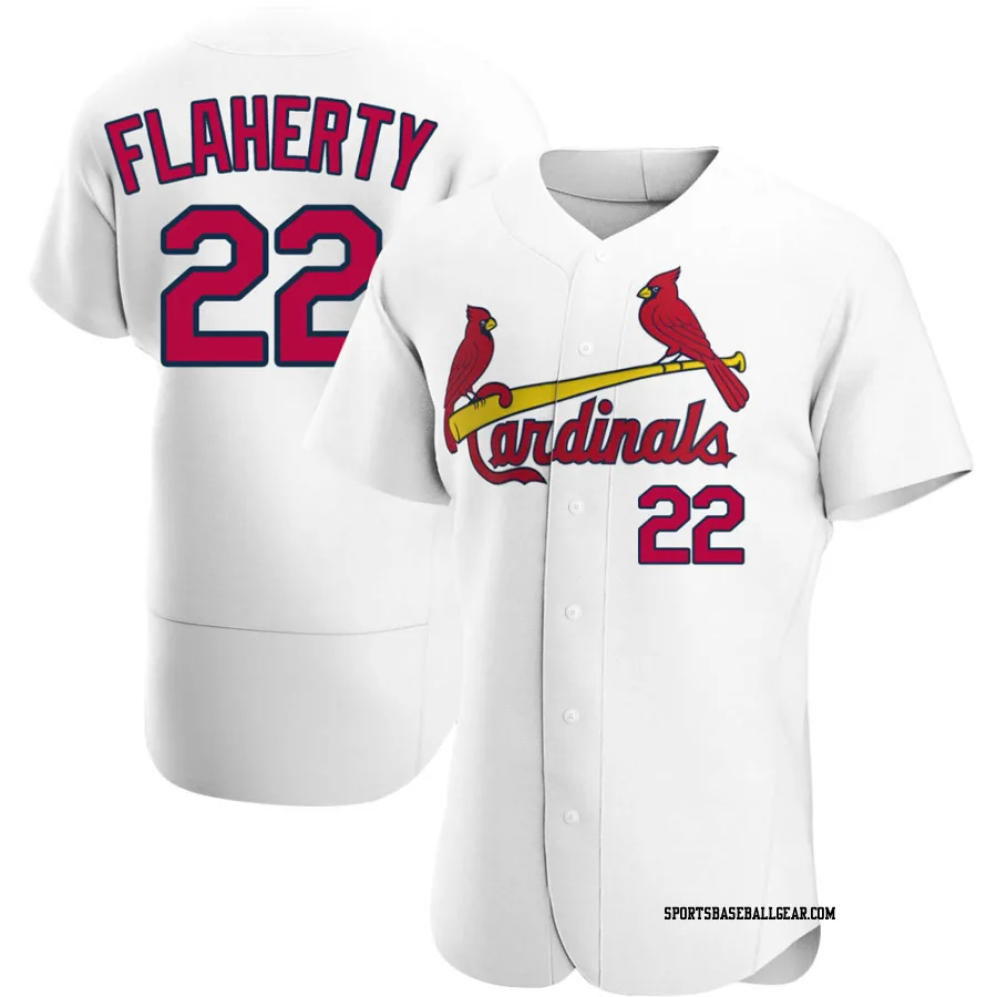 Jack Flaherty Men's St. Louis Cardinals White Authentic Home Jersey