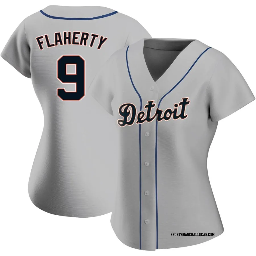 Jack Flaherty Women's Detroit Tigers Gray Authentic Road Jersey